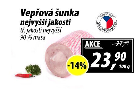 Šunka vepřová nejvyšší jakosti