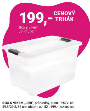BOX S VÍKEM „JIRI“