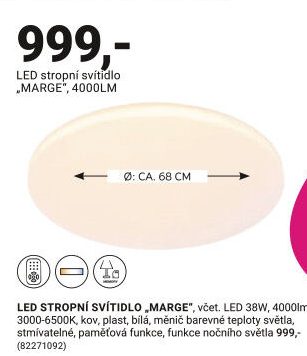 LED STROPNÍ SVÍTIDLO „MARGE“