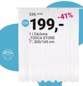 ZÁCLONA „TOSCA STORE 1“