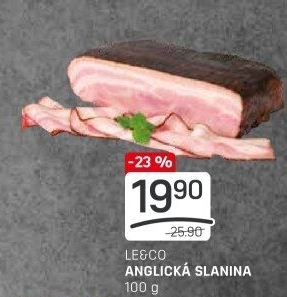 Anglická slanina LE&amp