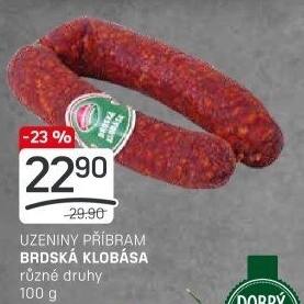 Brdská klobása Příbramská uzenina