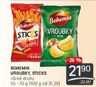 Chipsy Vroubky Bohemia Chips