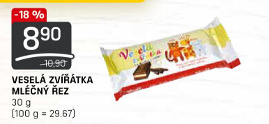 Dezert řez Veselá zvířátka