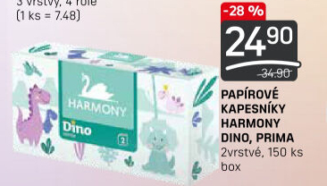 Kapesníčky papírové 2vrstvé dětské Kids Harmony - box