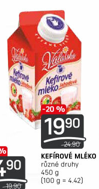 Kefírové mléko ochucené Mlékárna Valašské Meziříčí
