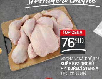 Kuře + 4 kuřecí stehna Vodňanské kuře