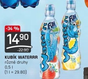 Ochucená voda Waterrr Kubík