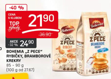 Rybičky Z pece Bohemia Chips