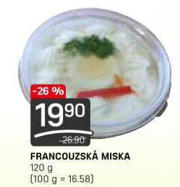 Salát francouzská miska s vejcem