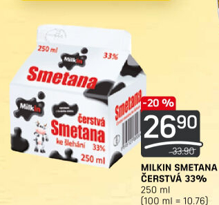 Smetana Milkin 33%