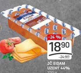 Sýr Eidam uzený 44% Jihočeský Madeta