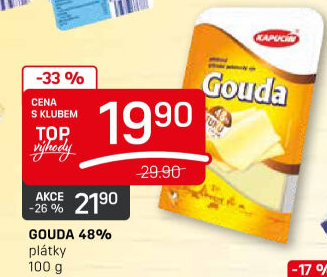 Sýr Gouda 48% Kapucín
