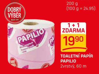 Toaletní papír 2vrstvý Papilio Dobrý Výběr
