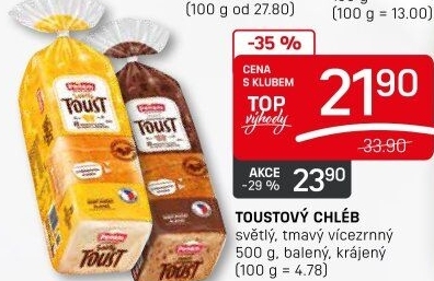 Toustový chléb Penam