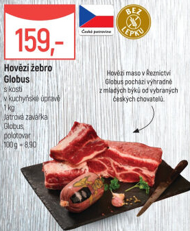 Hovězí žebra s kostí Globus