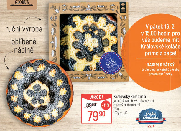 Koláč královský Globus