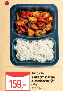 Kung Pao s kuřecím masem a rýží Globus