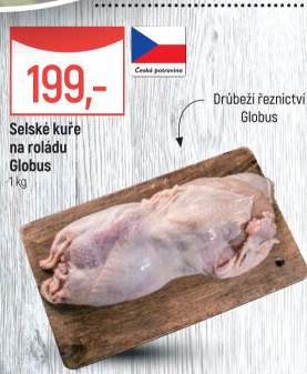 Selské kuře na roládu Globus