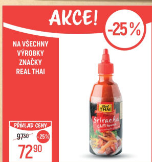 Chilli omáčka SrirachaReal Thai