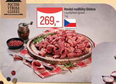 Hovězí nudličky Globus