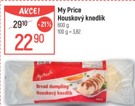Knedlík houskový My Price