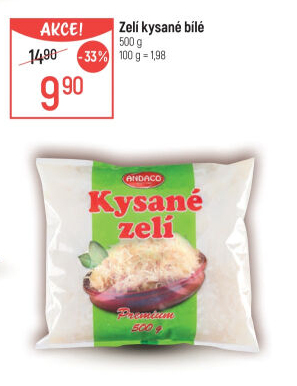 Zelí bílé kysané Andaco