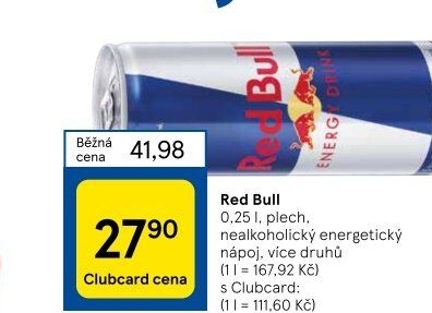 Energetický nápoj Red Bull