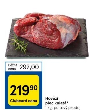 Hovězí plec kulatá - falešná svíčková
