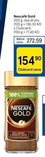 Instantní kávy Nescafé Gold