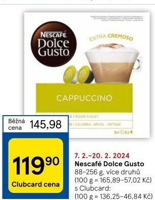 Kapsle Dolce Gusto Nescafé