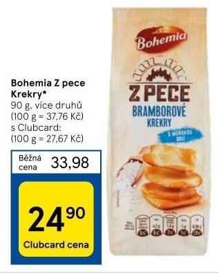 Krekry Z pece Bohemia Chips