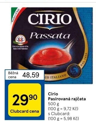 Pasírovaná rajčata Cirio