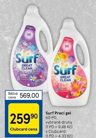 Prací gel Surf