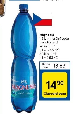 Přírodní voda Magnesia