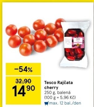 Rajčata cherry Tesco