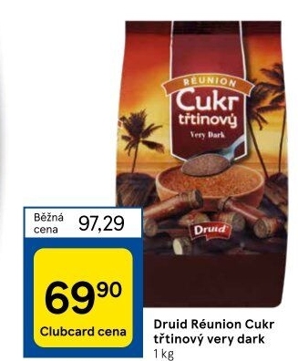 Třtinový cukr Very dark Druid Réunion