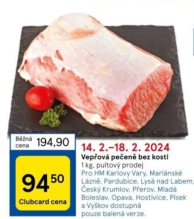 Vepřová pečeně bez kosti