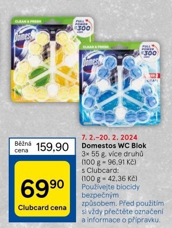 WC bloky Domestos