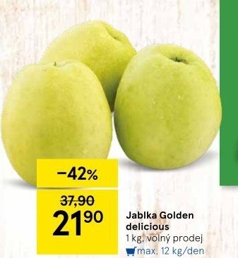 Jablka Golden Delicious