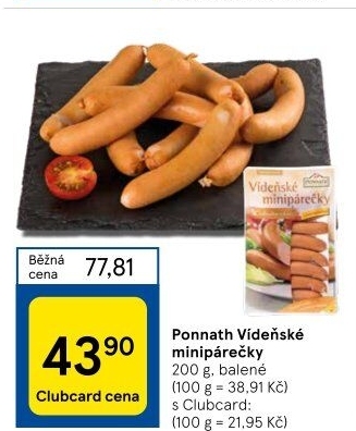 Minipárečky vídeňské Ponnath