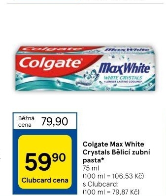 Pasta na zuby Max White Crystals Colgate