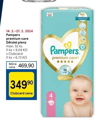 Pleny dětské Pampers Premium Care