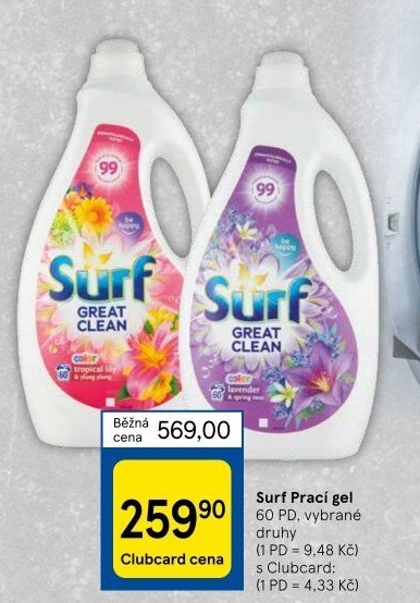 Prací gel Surf