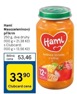 Příkrm masozeleninový Hami