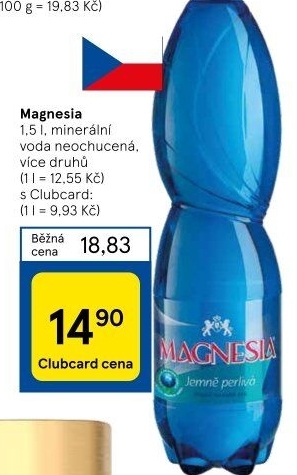 Přírodní voda Magnesia