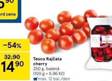 Rajčata cherry Tesco - Tesco akcniletaky.com