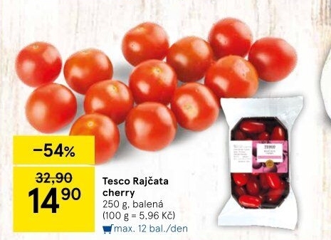 Rajčata cherry Tesco