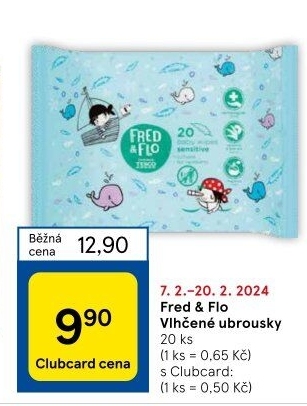Vlhčené ubrousky Fred&amp