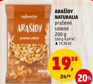 Arašídy pražené Naturalia